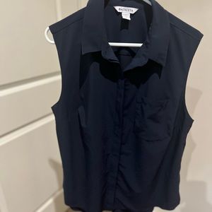 Athleta Blue Sleeveless Top